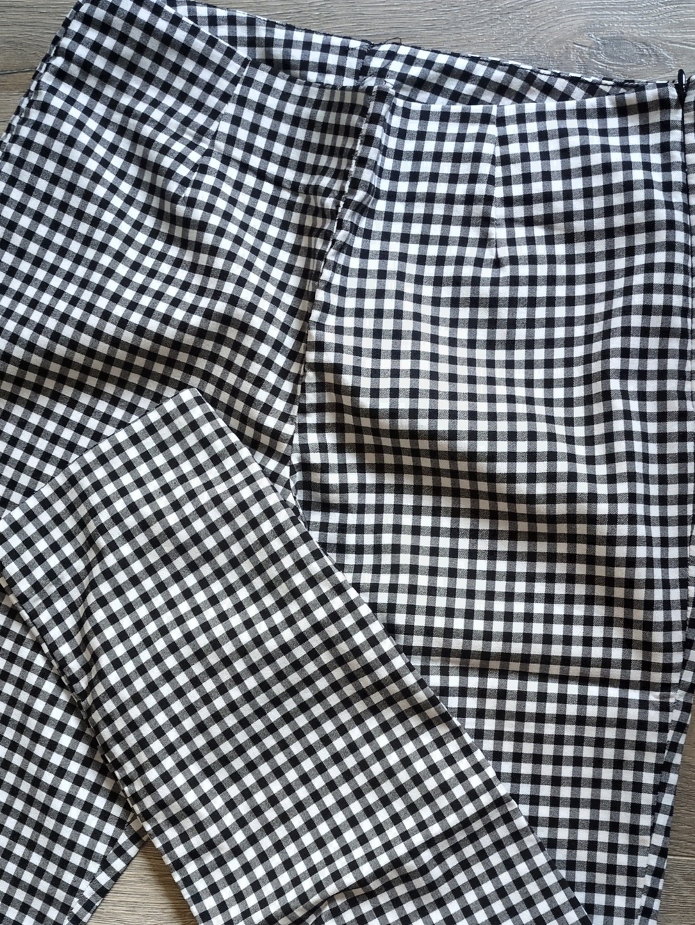 Black and White Gingham Pants